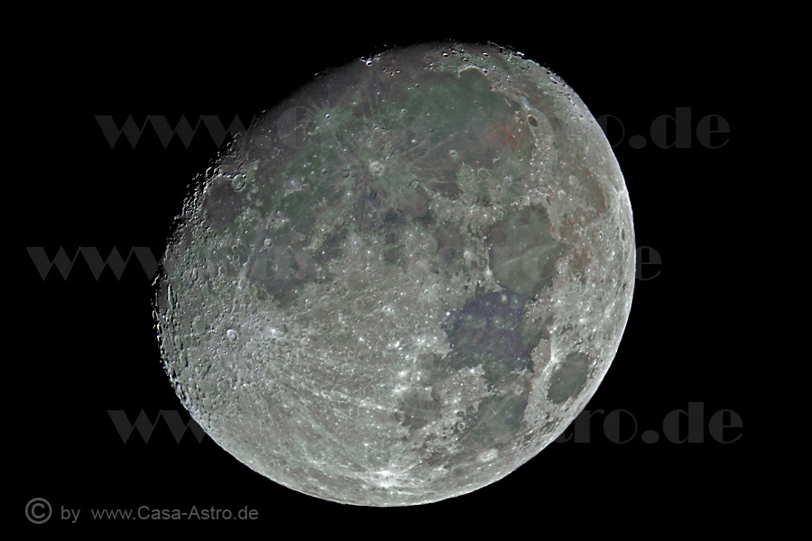 Farbiger Mond